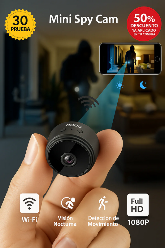 Mini Cámara de Seguridad Full HD 4K UltraVision™